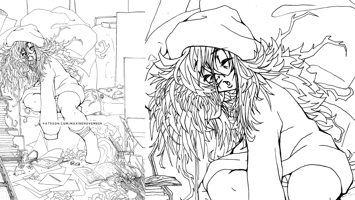 When you feel like hot garbage, you draw hot garbage lmao

#animegirl #coloringpage #TRASH