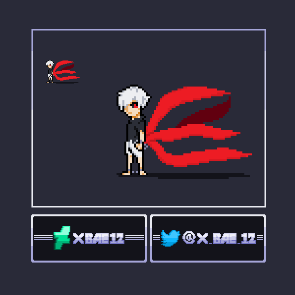 x_Bae_12's tweet photo. [Tokyo Ghoul] Ken Kaneki
🟥🟥🟥🟥🟥🟥🟥🟥🟥🟥🟥
#pixel #pixelart #KenKaneki #TokyoGhoul #sprite #XLSW https://t.co/Eor8BkjGxk