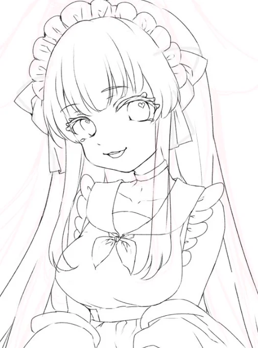 今日拝見した雪乃うさぎさんがとても魅力的なお目目とほっぺだったのでwip 