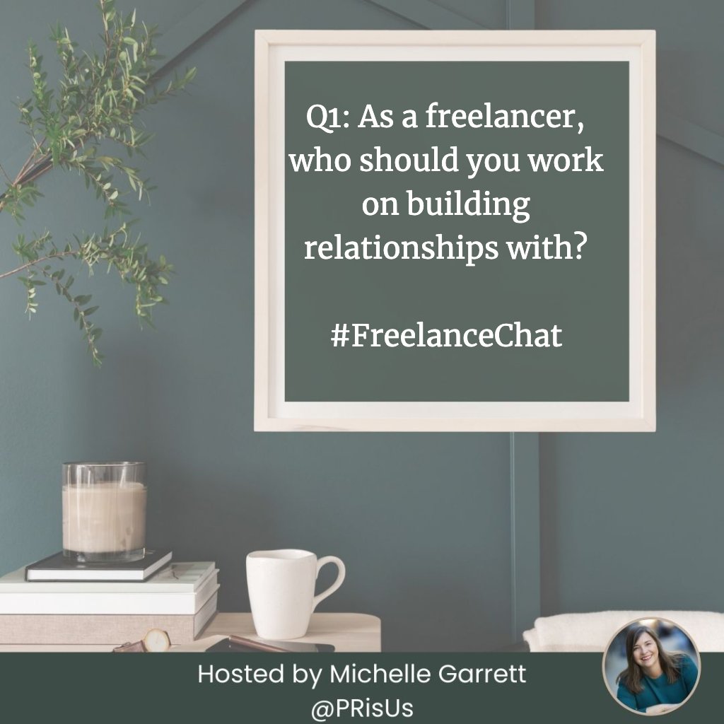 PRisUs's tweet image. Q1: As a freelancer, who should you work on building relationships with?

#FreelanceChat