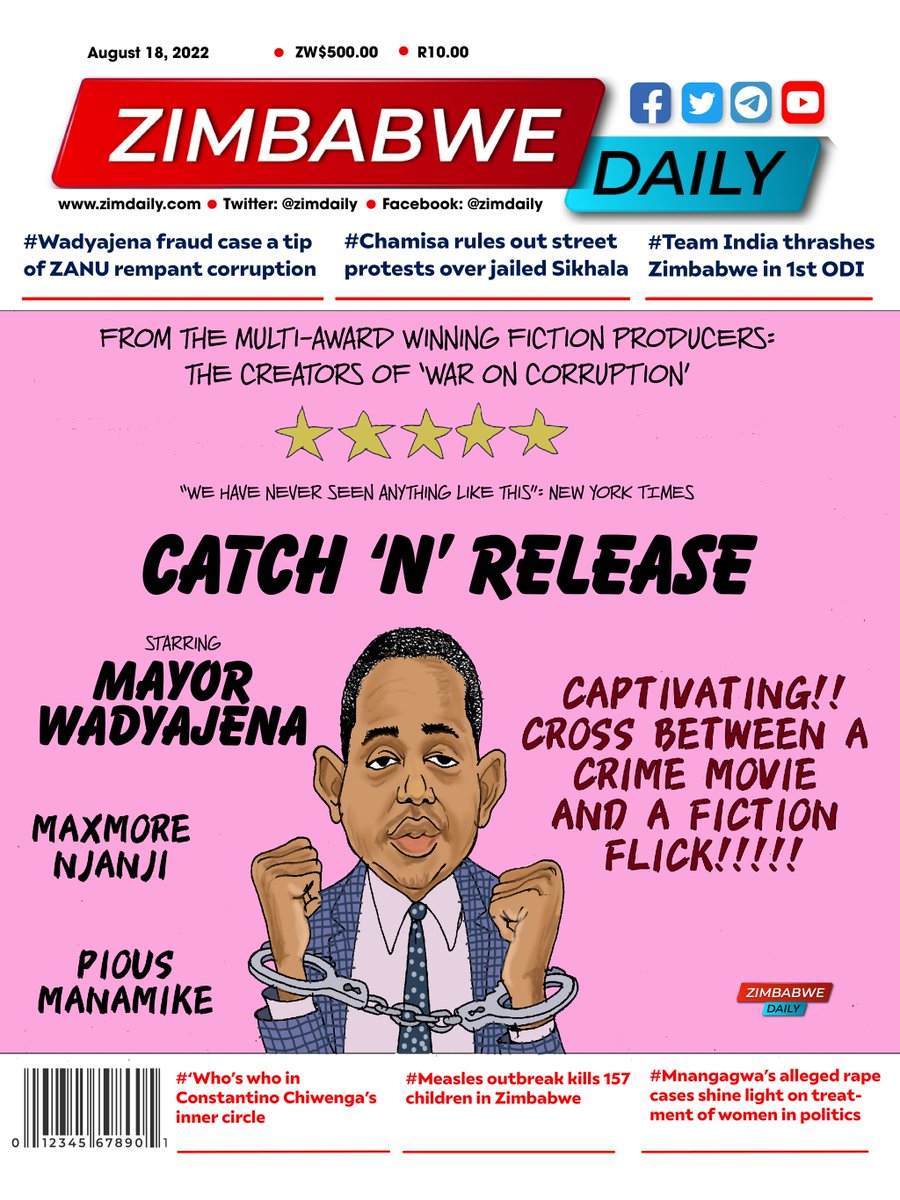 ZimDaily's tweet photo. @Stanslausmbd @zimlive @Mathuthu @HStvNews @NewsHawksLive #CatchNRelease https://t.co/TCAHCJv1FP