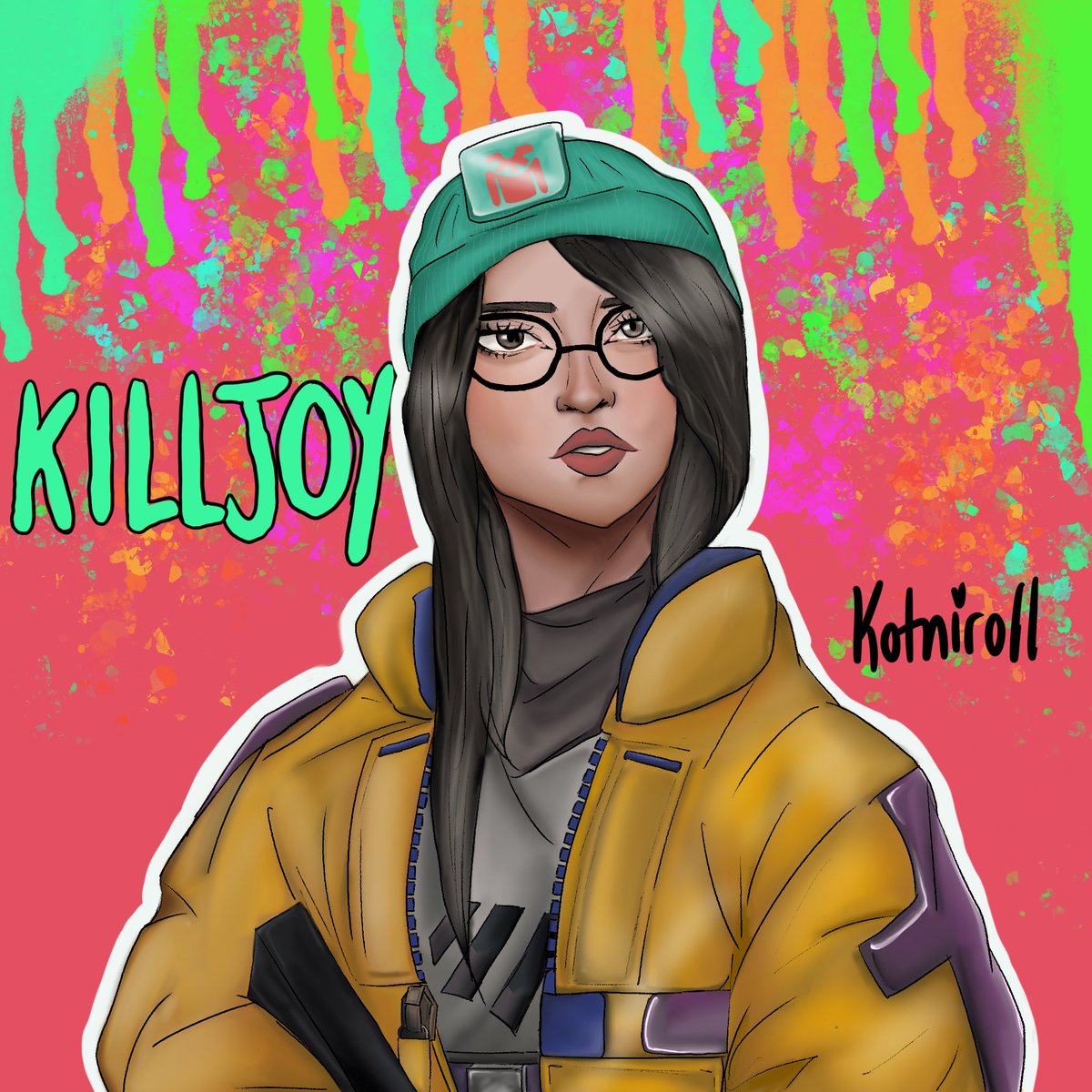 kotniroll's tweet photo. killjoy my beloved #killjoy #valorant #ValorantArt #fanart https://t.co/QKo0BUvJ39