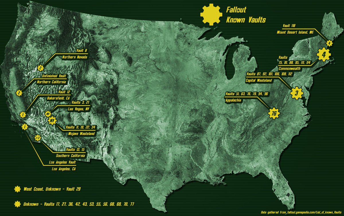 Photo Fallout 3 in Google Earth - Extended Map in the album Fan Art by  Vault Maker