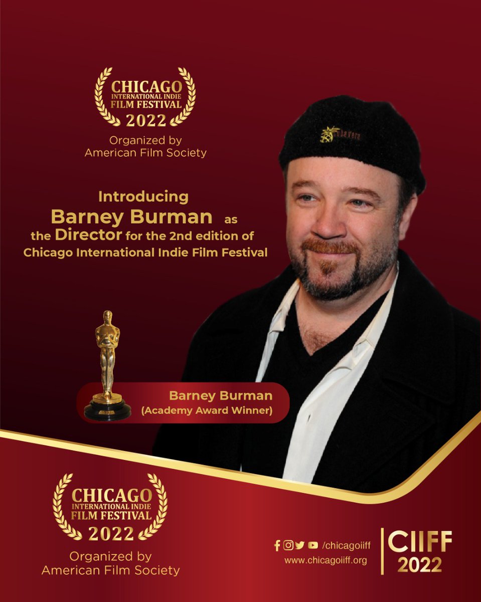 ChicagoIIFF's tweet photo. Introducing @TheB2fx as the director for the 2nd edition of Chicago International Indie Film Festival!

Submit your entries now at https://t.co/d8WkuvSUpF 

#CIIFF2022 #Chicago #BarneyBurman #filmmakers https://t.co/IraGlmrRen