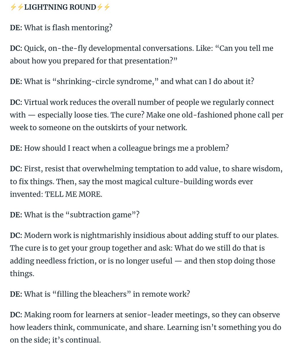 David Epstein (@davidepstein) on Twitter photo The ⚡LIGHTNING ROUND⚡ from this week's newsletter w/<a href="/DanielCoyle/">DanielCoyle</a> on building team culture The ⚡LIGHTNING ROUND⚡ from this week's newsletter w/<a href="/DanielCoyle/">DanielCoyle</a> on building team culture