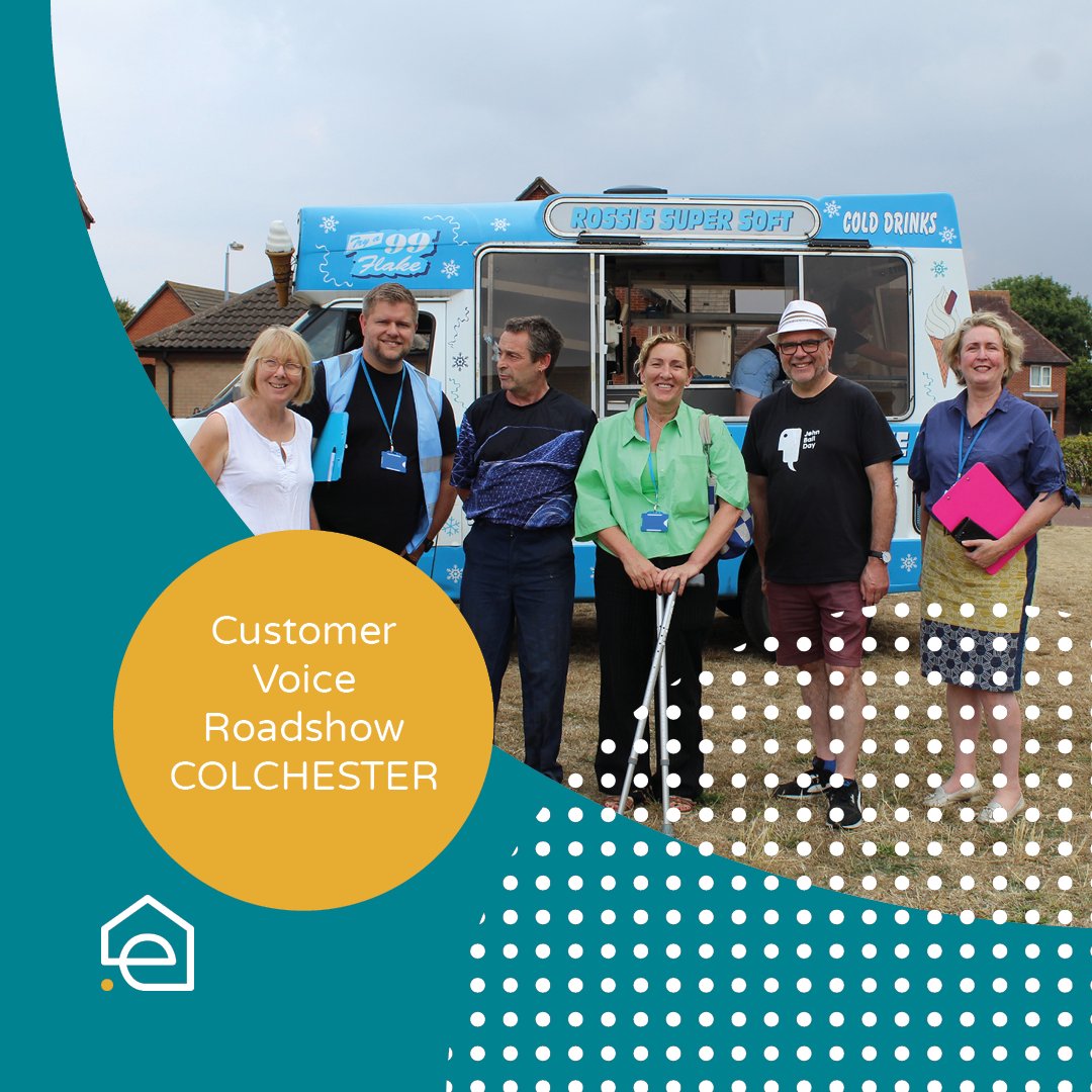 estuary_ha's tweet photo. We visited our customers in #Greenstead this week, bringing @rossiicecream with us. We were delighted to be joined by @Cllr_J_Young &amp; Cllr Tim Young, the Colchester Mayor. Thank you for joining us and sharing your feedback. https://t.co/JuI98T4iGJ