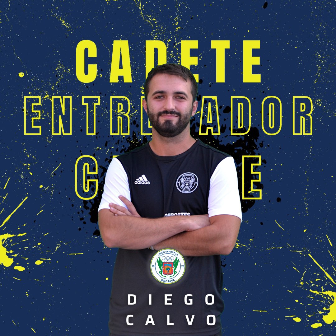 udorotava_'s tweet photo. ✅ OFICIAL 

Diego Calvo será el encargado de dirigir a nuestro cadete junto a Diego Domínguez. Le deseamos mucha suerte en esta nueva etapa. 👏🏻❄️ 

#UDOrotava | #SomosCopos | #LaOrotava https://t.co/ClsqxGuBYy