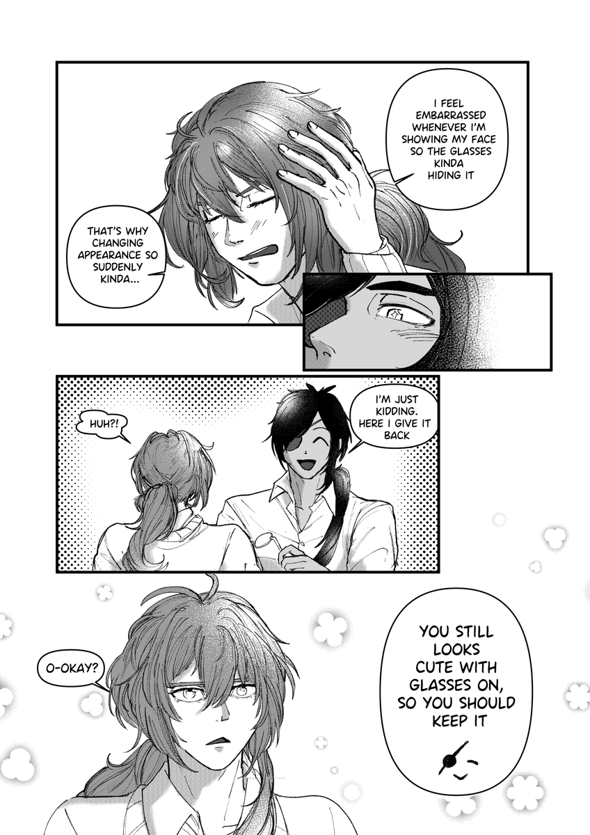 Kaeya doesn't want to share #ガイディル #kaeluc
(Highschool AU "I Did Not Expect My Nerdy Friend To Be This Cute!). For comic read from right to left