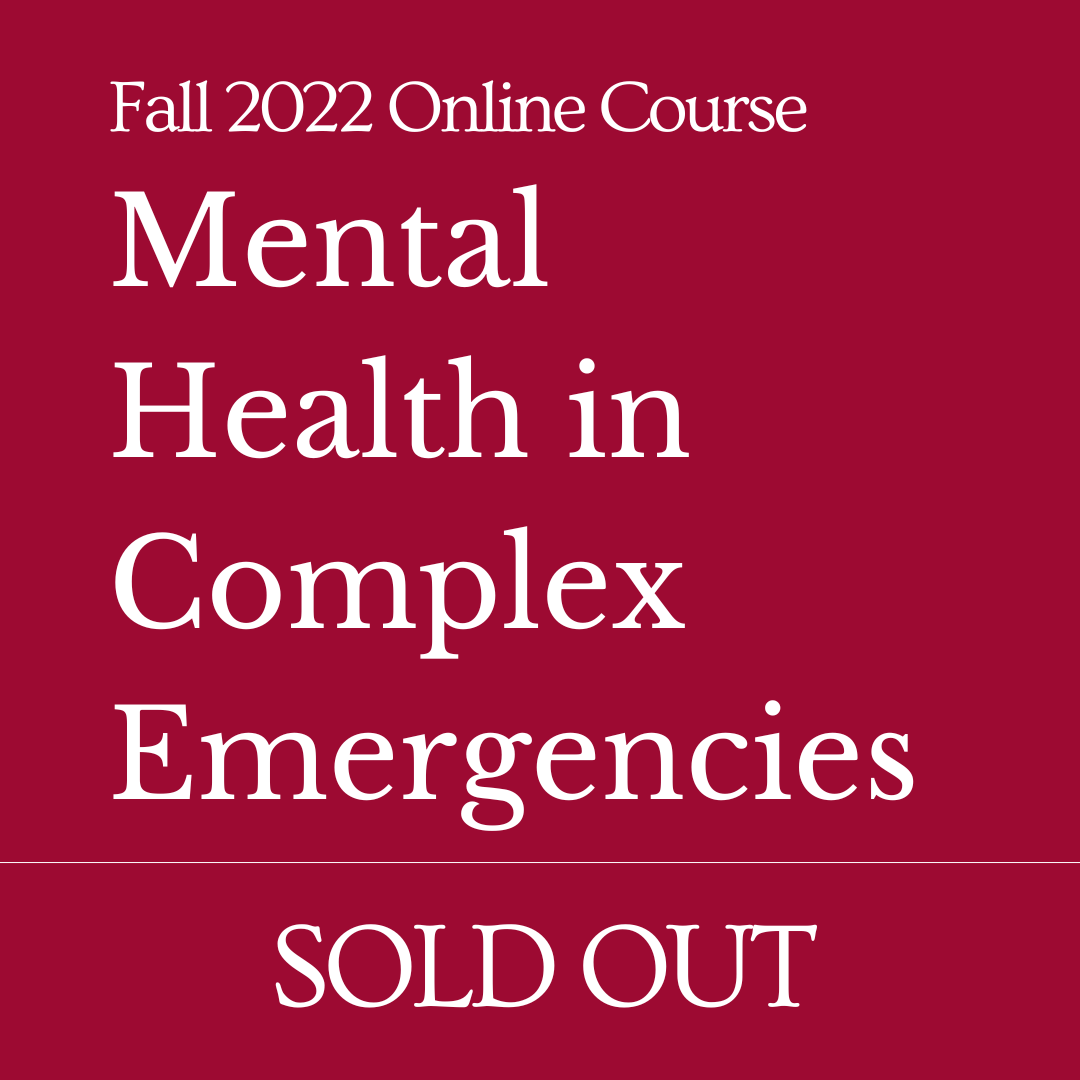 IIHA_Fordham's tweet photo. 📣 The Mental Health in Complex Emergencies Course has SOLD OUT!
Check out some of our courses with seats remaining:
https://t.co/YChHVfYyoo
#IDHA #MHCE #HumanitarianTraining #FordhamUniversity https://t.co/dqOnBDEHbw