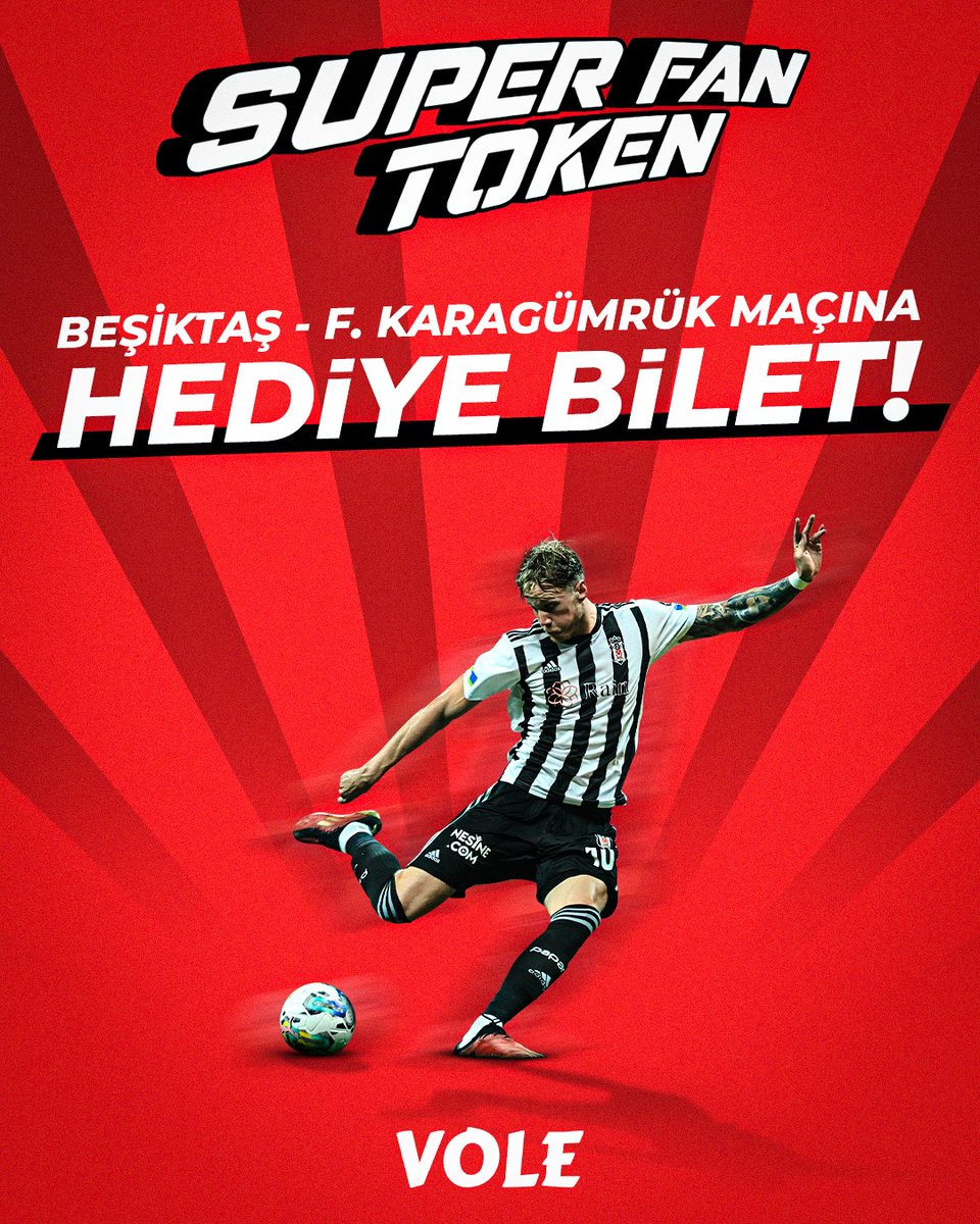 🎁Beşiktaş - Karagümrük maçına 5 kişiye maç bileti <a href="/superfantoken/">SuperFanToken</a>'dan hediye!

👉 <a href="/superfantoken/">SuperFanToken</a>'ı takip et.
👉 Bu tweeti RT'le.
👉 Beşiktaş - Karagümrük maçını yerinde izleyecek 5 şanslı kişiden biri olma şansı yakala!