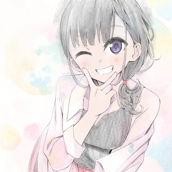 リク消化オシャンティななにかを描きたかったけどオシャンティがなんなのかよくわからないまま勢いで描いたアミちゃんラクガキ 