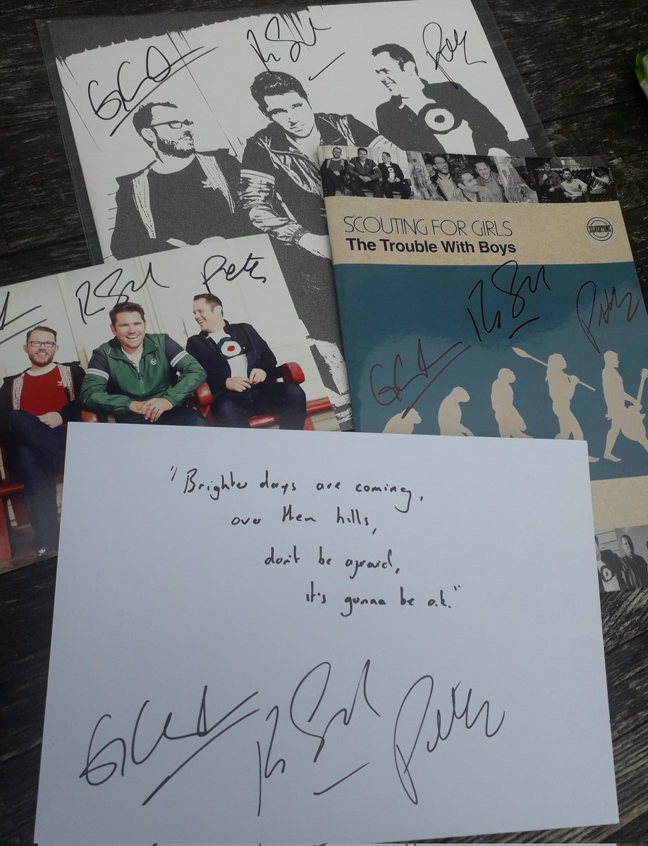 Had another opportunity to say thank you to <a href="/Scouting4Girls/">Scouting For Girls</a> 🙌 #BrighterDays Love these guys! 😁