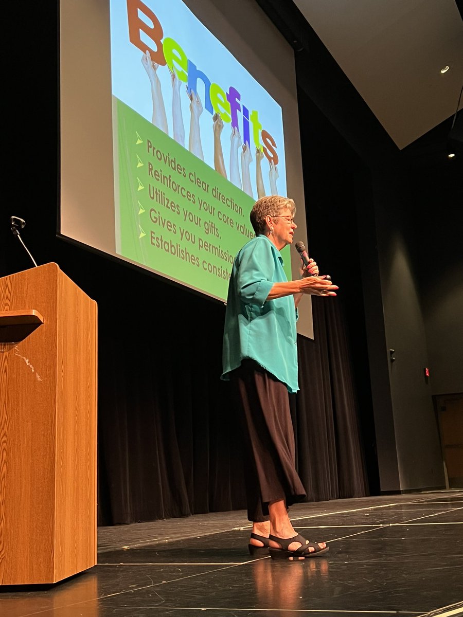 eagletweets14's tweet photo. Coach Sue Ramsey speaking at convocation this morning.  Powerful message as we start the year. Go Eagles! https://t.co/Mm0xBYuS6G