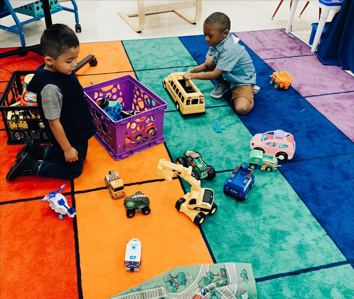 RCPS_EarlyLearn's tweet photo. Racing into this terrific Thursday.
#blockcenter #prek #pat #dph #transportation #thursdayvibes https://t.co/NFmxzpPP98