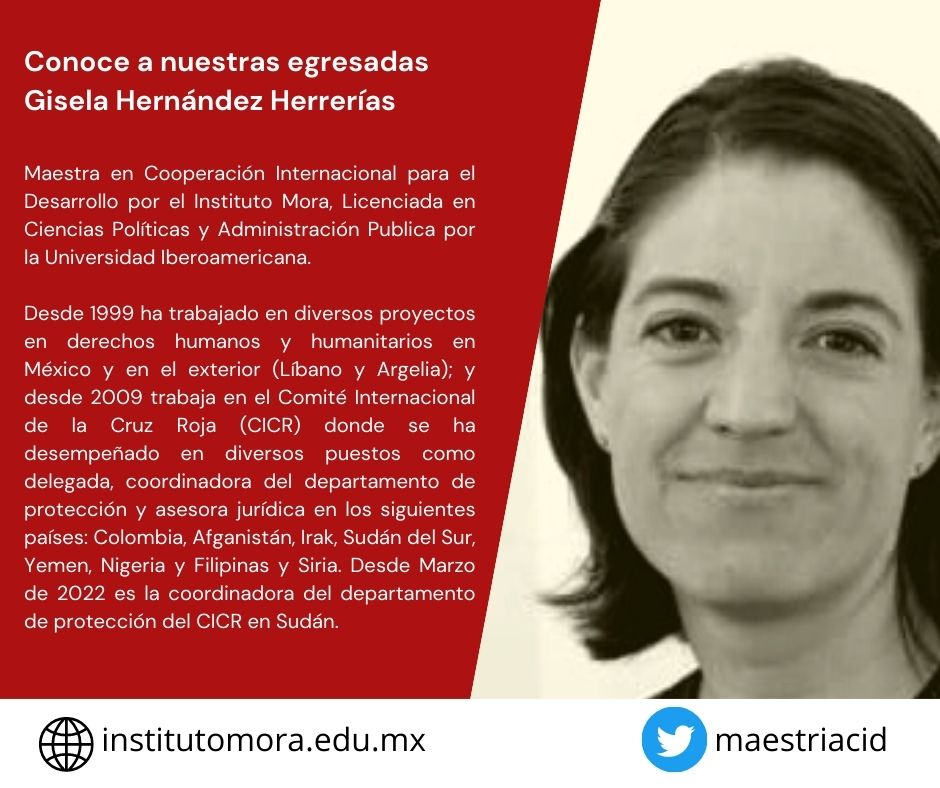 maestriacid's tweet photo. En el marco del #DíaMundial de la #AyudaHumanitaria, presentamos el perfil de la Mtra. Gisela Hernández, nuestra egresada #MCID.
Se ha desempeñado en proyectos de #DDHH y humanitarios. Ha trabajado en @CICR_DRMX en diversos puestos.
#EstoEsElMora #EgresadxMCID https://t.co/8m4kEuCi3U
