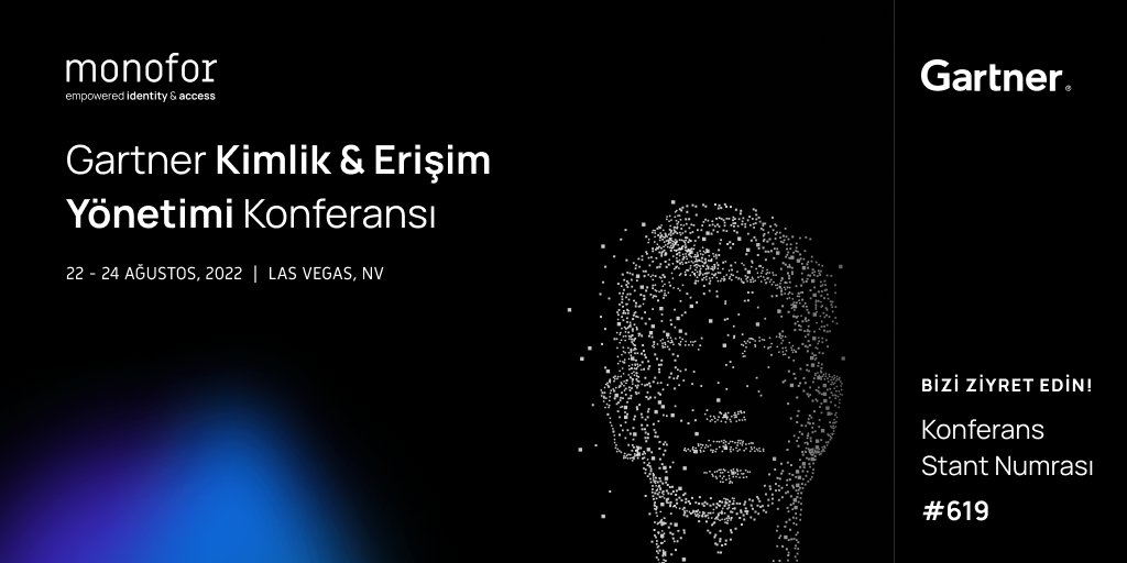 Gelecek hafta  Gartner IAM Konferansındayız!                              
Stant numaramız #619
<a href="/monoforinc/">Monofor</a>  Ekibi ile tanışın ve IAM ve PAM ürünlerimizi keşfedin.
#GartnerIAM
#identityandaccessmanagement 
#monosign #monopam #monosync