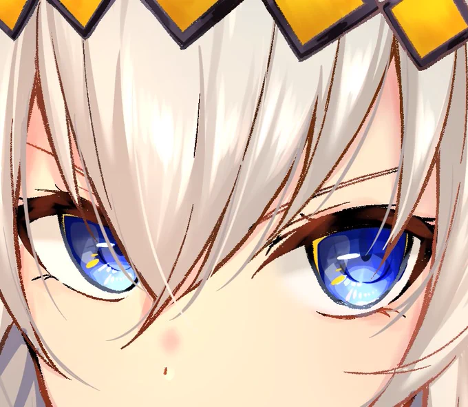 #目だけでフォロワーさんを惚れさせる半年前もやったけど描き方変わったねえ 