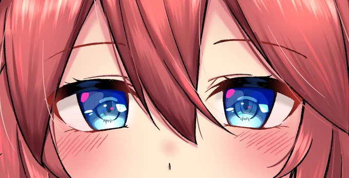 #目だけでフォロワーさんを惚れさせる半年前もやったけど描き方変わったねえ 