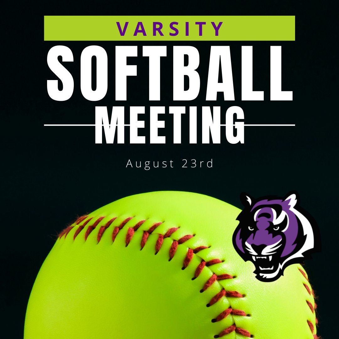 To anyone looking to play Softball this year, there will be a parent information meeting at the Varsity Softball field on Wednesday August 23, 2022 from 5:30-6:30. Important information for Fall ball, as well as season will be provided. Hope to see you there!

💜🖤🐯#MHS