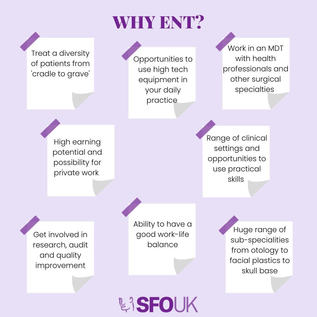 Admittedly we are a tiny bit biased, but here are a handful of reasons why you should seriously consider a career in ENT 🤓 #ENT #Otolaryngology #SurgicalCareers #MedicalStudents #FoundationDoctors