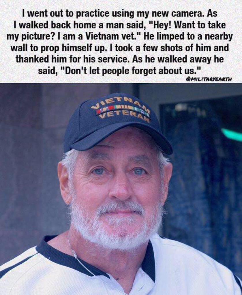 “Don’t let the people forget about us.”
