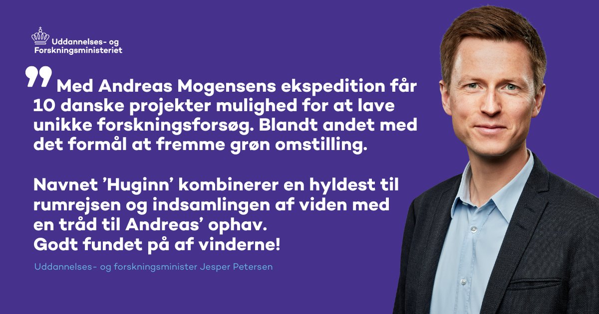 UFM_MIN's tweet photo. Også uddannelses- og forskningsminister @Jesper_Pet glæder sig til at følge @AstroAndreas’ næste tur ud i rummet! 🚀
https://t.co/jUzGPM1KNF
#dkforsk #dkspace #dkrummet #brugrummet @esa https://t.co/McSVZmTmdw