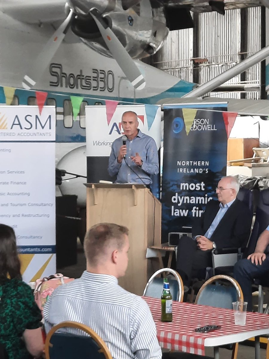 Duncan_B_'s tweet photo. ⁦@UlsterAviation⁩ is the perfect location for the annual ⁦⁦@ADS_NI⁩ barbecue. We have a thriving #defence &amp; #aerospace industry in #northernireland.
#i7Technology https://t.co/Keq4XEgGd9