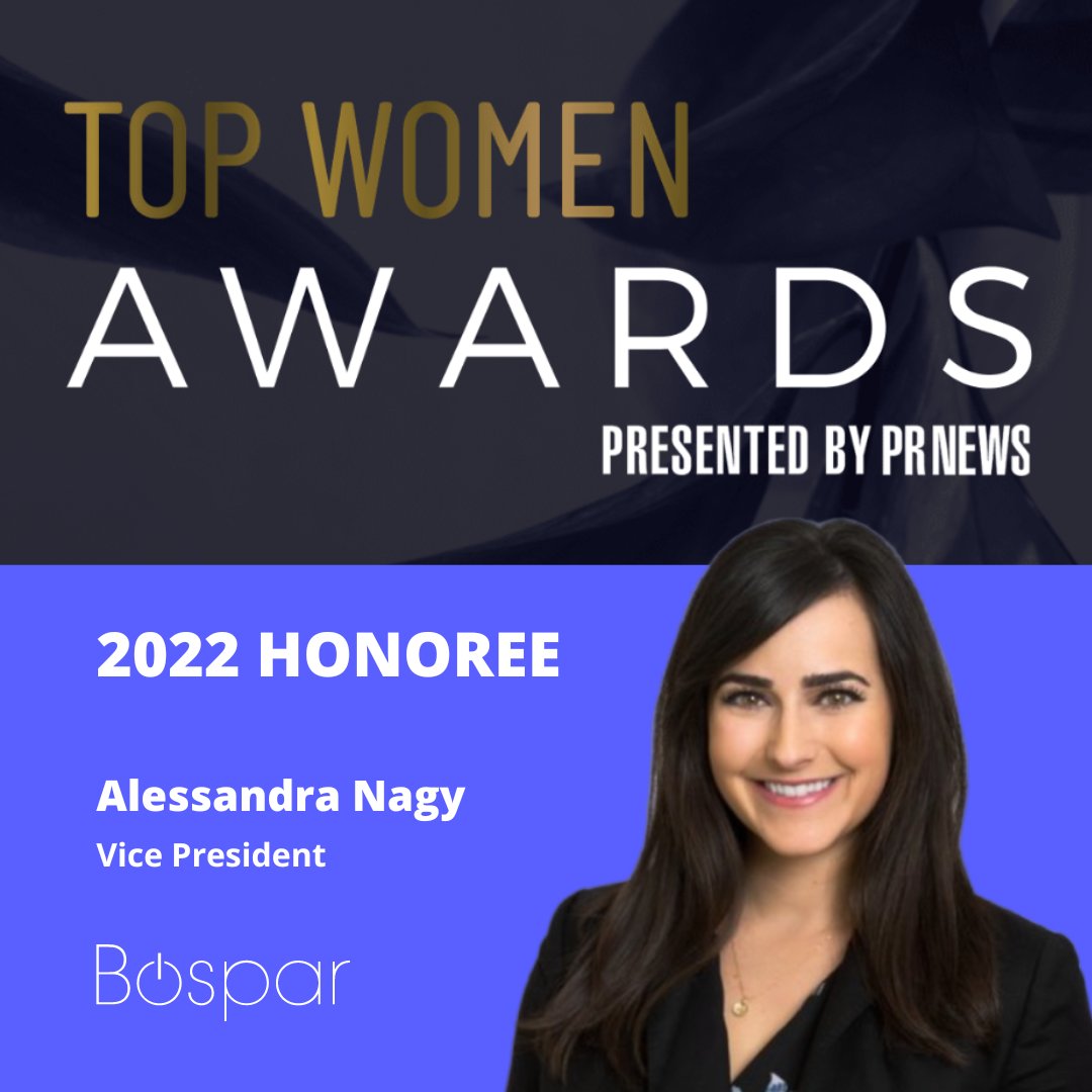 Congratulations to our Vice President, Alessandra Nagy for making <a href="/PRNews/">PRNEWS</a>' 2022 Top Women list, Mentors category. 

Alessandra is a #techPR pro and goes above and beyond for her team and award-winning clients. Congrats, Ali! 🥂

Read the news here: bit.ly/3wdDhXc