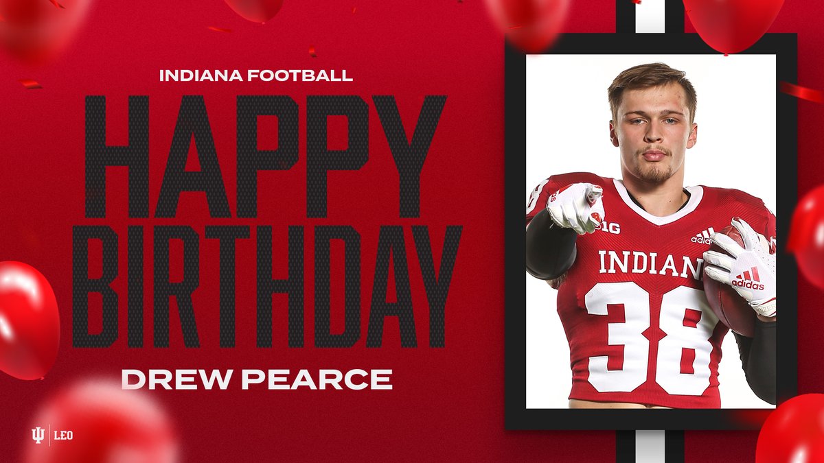 IndianaFootball's tweet image. HBD, @drewpearce11! 🎁🎂🎉
