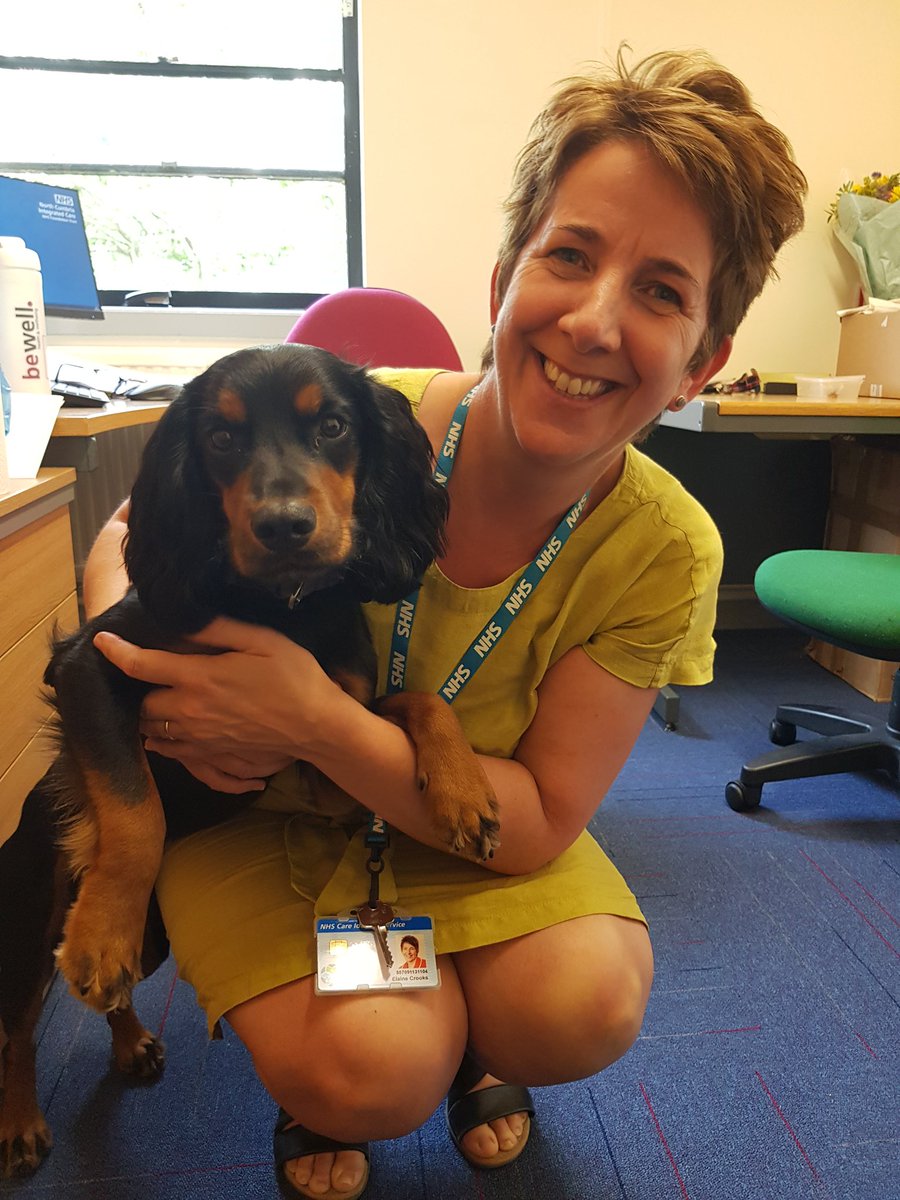 My main mission today was to wish <a href="/Elainecrooks1/">Elaine Crooks</a> a happy last day in the OH &amp; WB service!
It was nice to meet lots of other new faces too! 🐾🐾
<a href="/NCICNHS/">North Cumbria Integrated Care NHS Foundation Trust</a> <a href="/BeWellNHS/">NCIC Staff Health & Wellbeing 💙</a>
