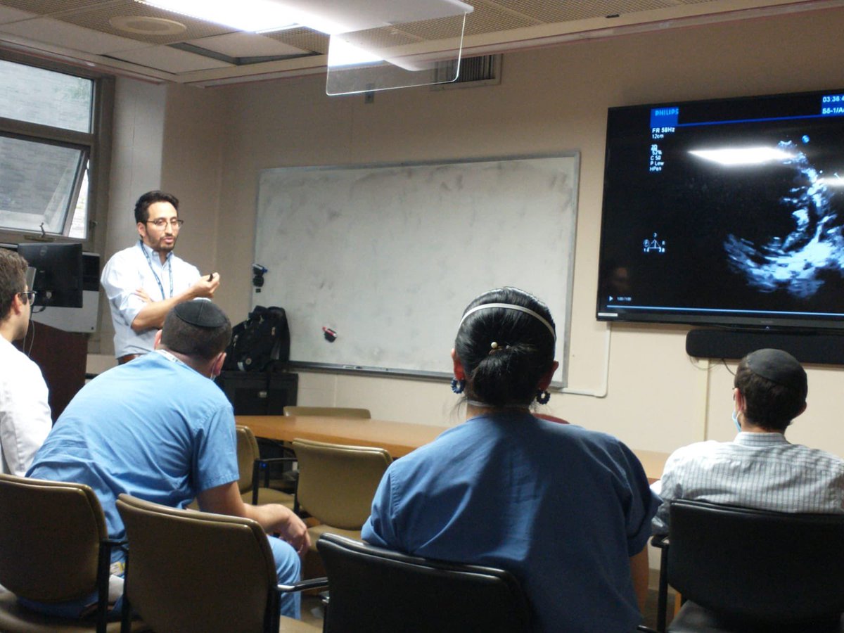 jmcchiefs's tweet photo. Special thank you to our very own Dr. @LuisCerna89, Cardiology fellow at @MonteHeart @EinsteinMed for this Masterclass and case based discussions on Cardiac POCUS! #CardioTwitter �� #MedTwitter #MedEd @AndrewGutwein #JacobiStrong #POCUS 💪🏼 ✨ https://t.co/0ozceJgBz3