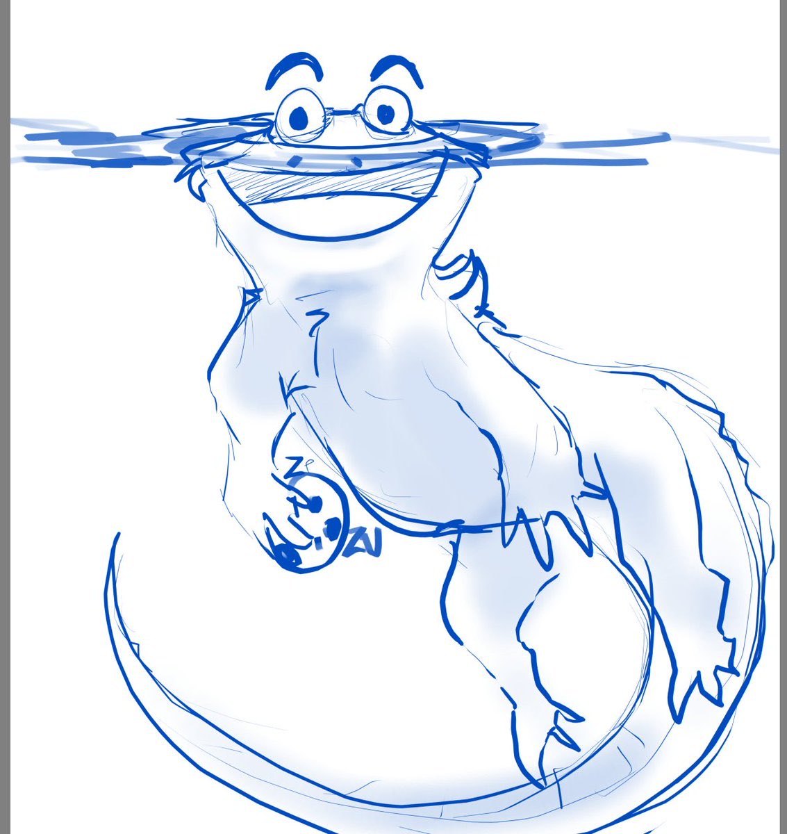 PreheatedZebra's tweet photo. Cookie Monster has two upright forward facing eyes, high upon his head…

This suggests that he is a submerged ambush predator…

I’m just going to leave that there… 

😏 https://t.co/mAL8xxiaLw