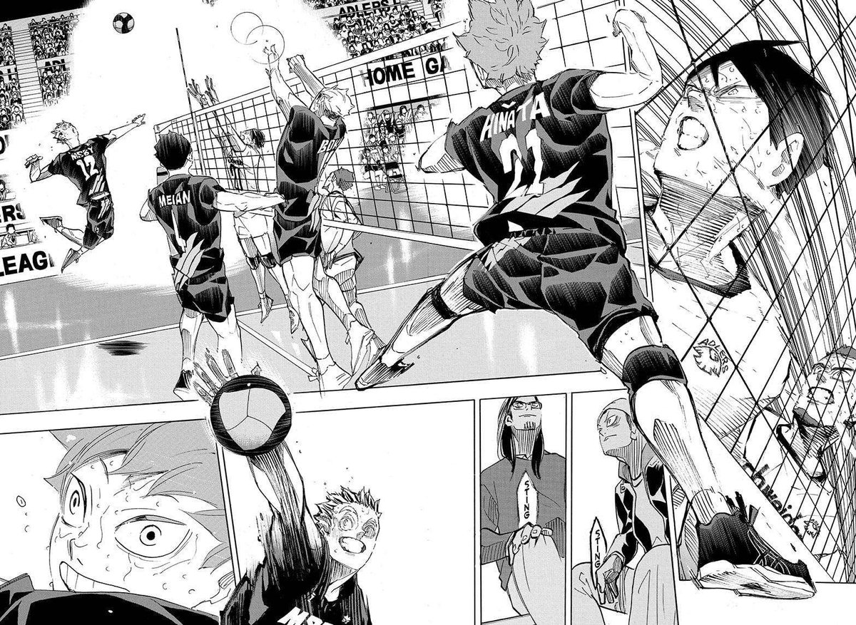 and its the way this whole sequence was illustrated that makes it so so effective because it genuinely leads us to believe that hinata might just be the one to score the last point . and then he doesnt . he wins as a decoy and theres only joy in that fact 