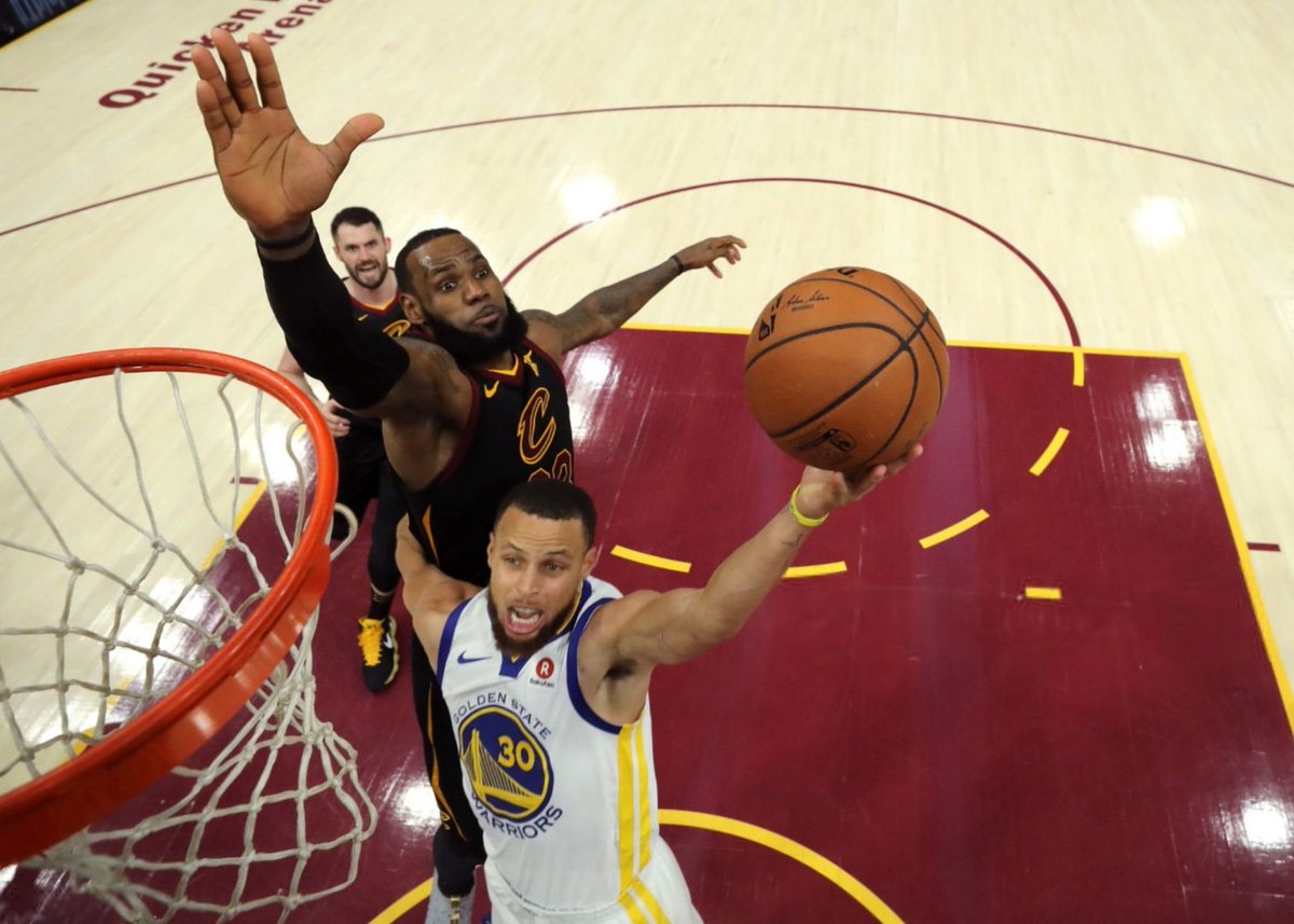 LeBron4K's tweet photo. • 2018 NBA Finals Game Three 
• June 6 , 2018 in Cleveland https://t.co/jdGvuXTboX