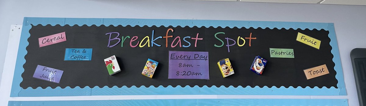 Breakfast Club is back on Monday 🙌🏼 this session, it will be in C13 (FFC department) on a Monday and Tuesday. Nurture Room (B Floor) on a Wednesday - Friday. 
ALL welcome, including staff for a quick breakfast in the morning 🙌🏼💙 <a href="/MrsMcLean12/">Mrs McLean</a> <a href="/mgs_pathways/">MGS_Employability</a>