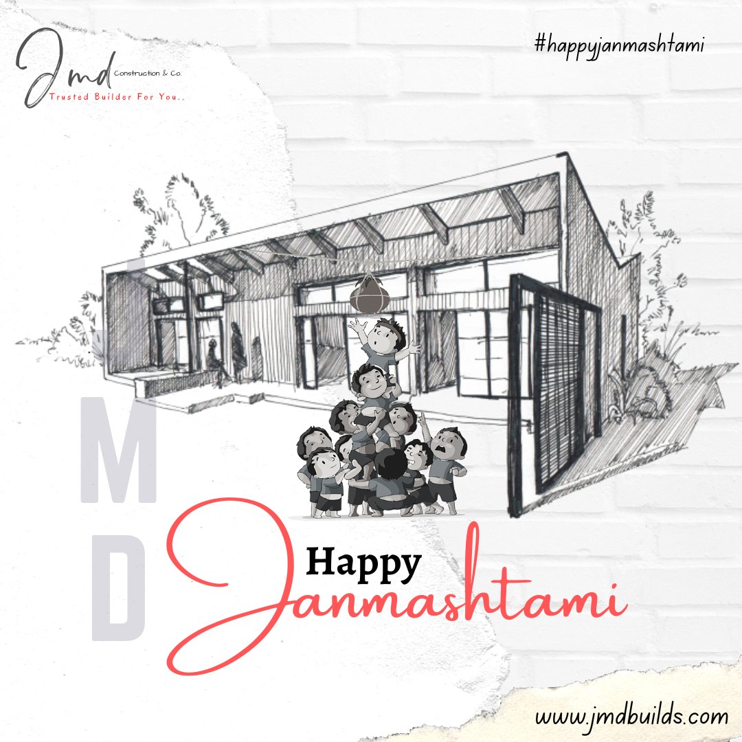jmd_co's tweet photo. Celebrate the birthday of the world's best architecture!
Who Designed The World By His Own Hands!

Team #JMDConstruction wishes everyone an auspicious Shree Krishna Janmashtami.

#LordKrishna #Janmashtami #HappyJanmashtami #janmashtami2022 #jmdbuilds #construction #lonavala https://t.co/8SCvpGSVhC