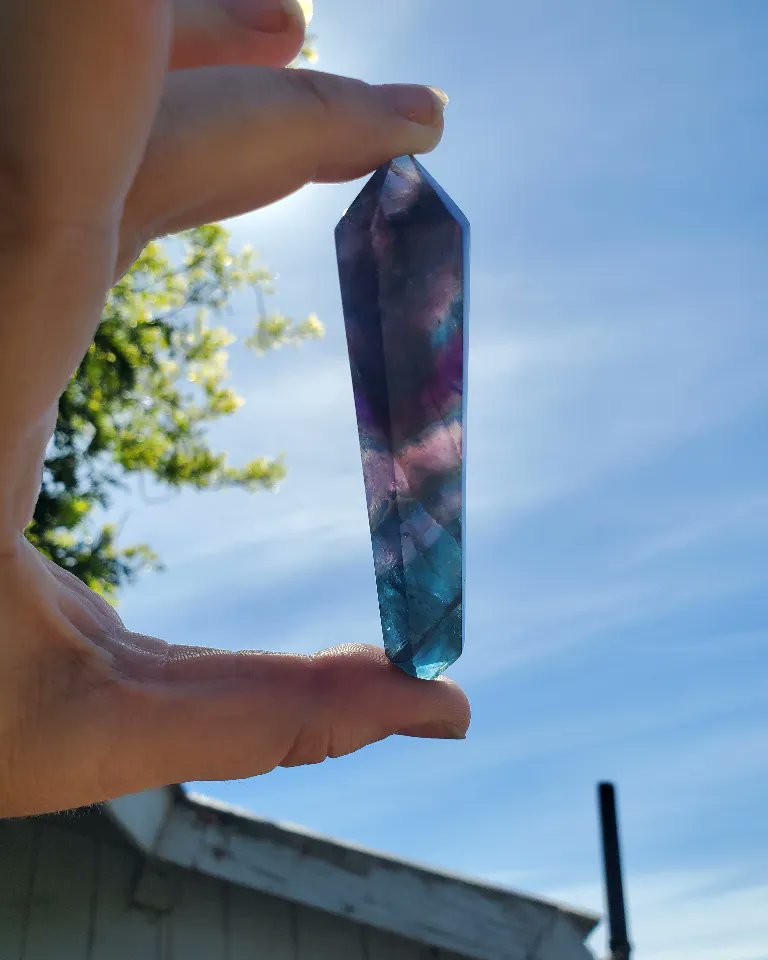 In addition to being an excellent lapidary material and its use in jewelry, the majority of fluorite is actually used as an industrial mineral. It’s very important for both steel and aluminum production, where the mineral is ground up and used as a flux.