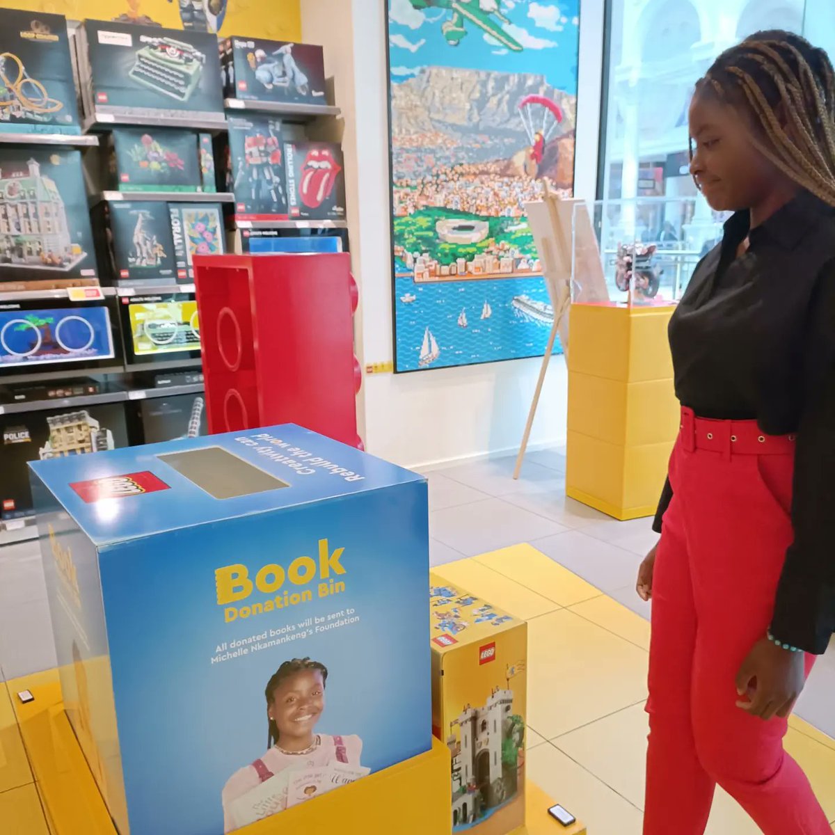 michelle_n23's tweet photo. The joy of walking into the LEGO store in Cape Town and see images of me all over was unexplainable. Happy to be the brand ambassador for this amazing brand ππβ€οΈβ€οΈππβ₯οΈβ₯οΈπ
#LEGOSouthAfrica #brandambassador #MNFoundation #michellenkamankeng #internationalspeaker
#Activist https://t.co/jc9pQv7JQA