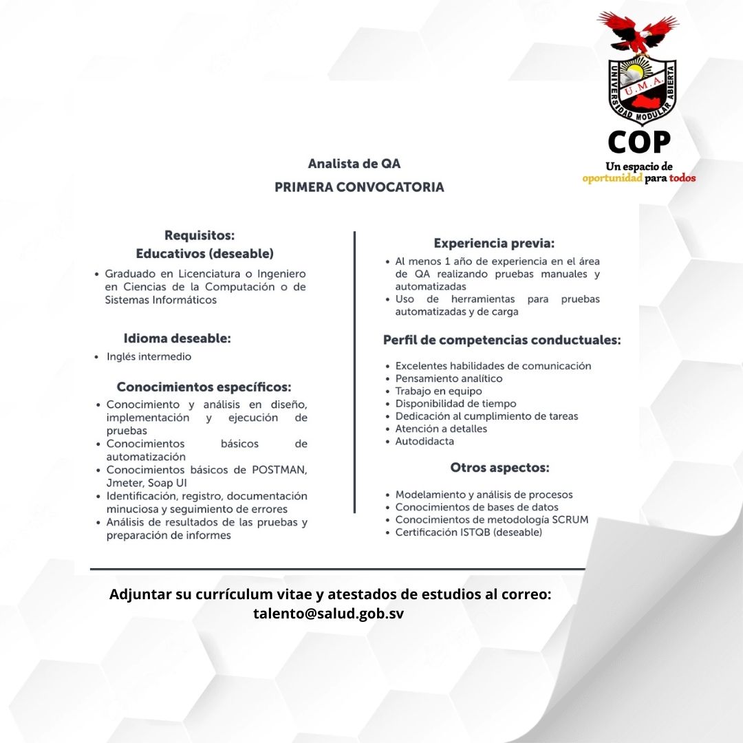 RadioUMA_'s tweet photo. Compartimos contigo las siguientes oportunidades de empleo: https://t.co/JwNcehLTHe