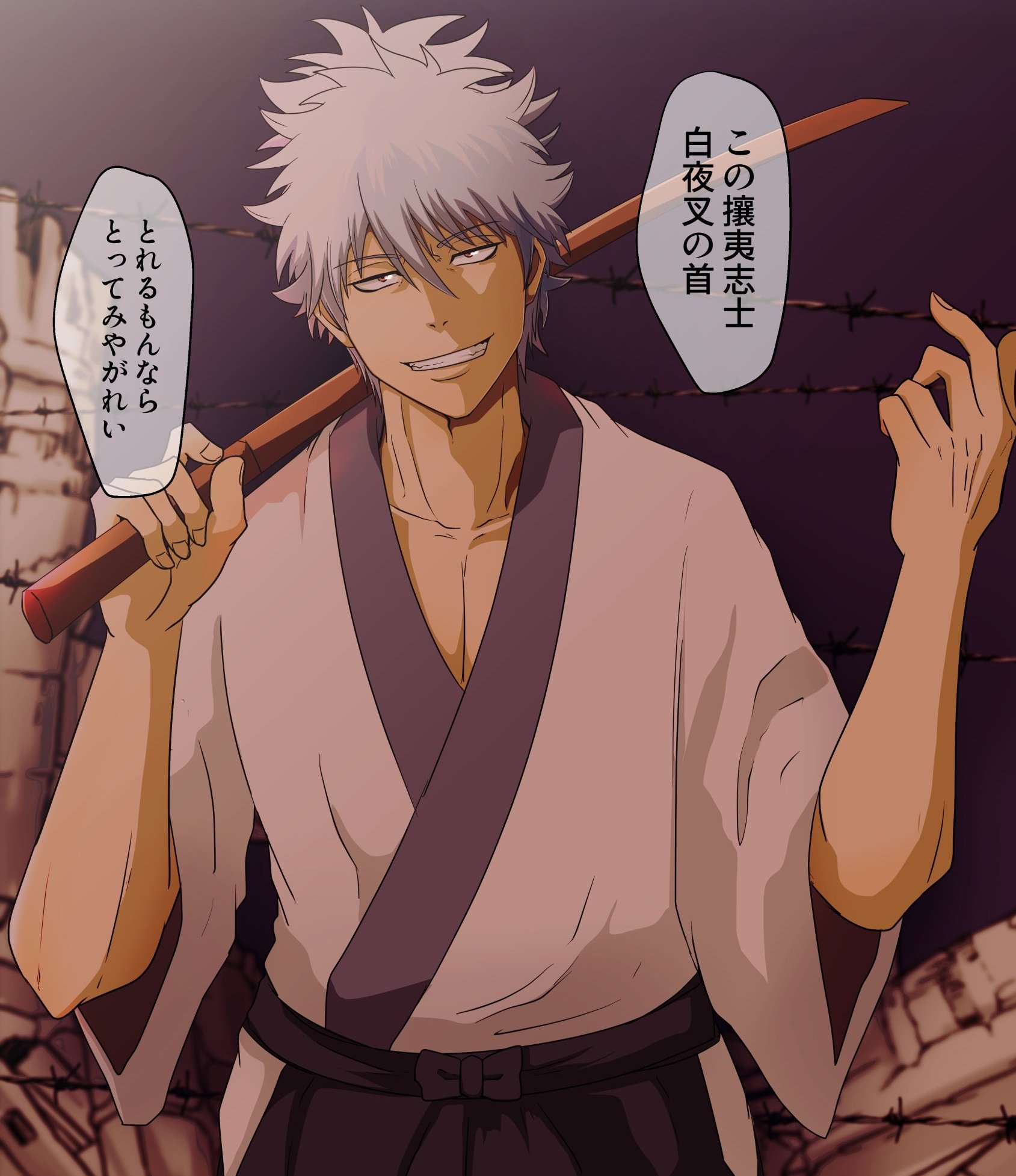 銀魂 白夜叉 坂田銀時 ハチガネ 攘夷志士