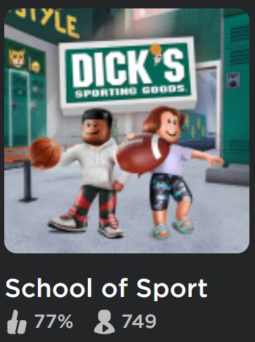 DICK'S Sporting Goods Kicks Off Back-to-School with Roblox