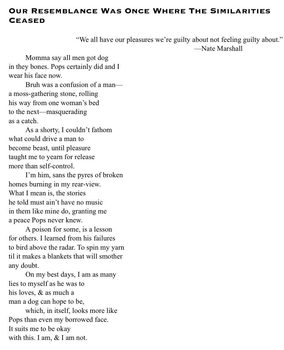Roy G. Biv (@ralpheeboi) on Twitter photo “Our resemblance was once where the similarities ceased”—or as I call it, A poem about my fuckboy era😂
1 of 2 poems out today w/<a href="/adroitjournal/">The Adroit Journal</a>!!! Check out this dope ass issue. Read and/or LISTEN to both of my poems here: theadroitjournal.org/issue-forty-tw… “Our resemblance was once where the similarities ceased”—or as I call it, A poem about my fuckboy era😂
1 of 2 poems out today w/<a href="/adroitjournal/">The Adroit Journal</a>!!! Check out this dope ass issue. Read and/or LISTEN to both of my poems here: theadroitjournal.org/issue-forty-tw…