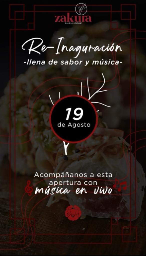 ZakuraAsianFood's tweet photo. Nos vemos en el centro comercial jardín del río Local 06 #Zakura https://t.co/Bq4M7r9gwW