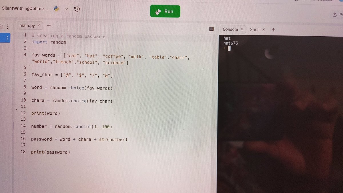 YaY👏 creating a word code using Python with @KidsCoding  and CLC.
#KCJSummerinstitute, #InstitutdÉtéKCJ, #Digital2030,#Digitalmoment