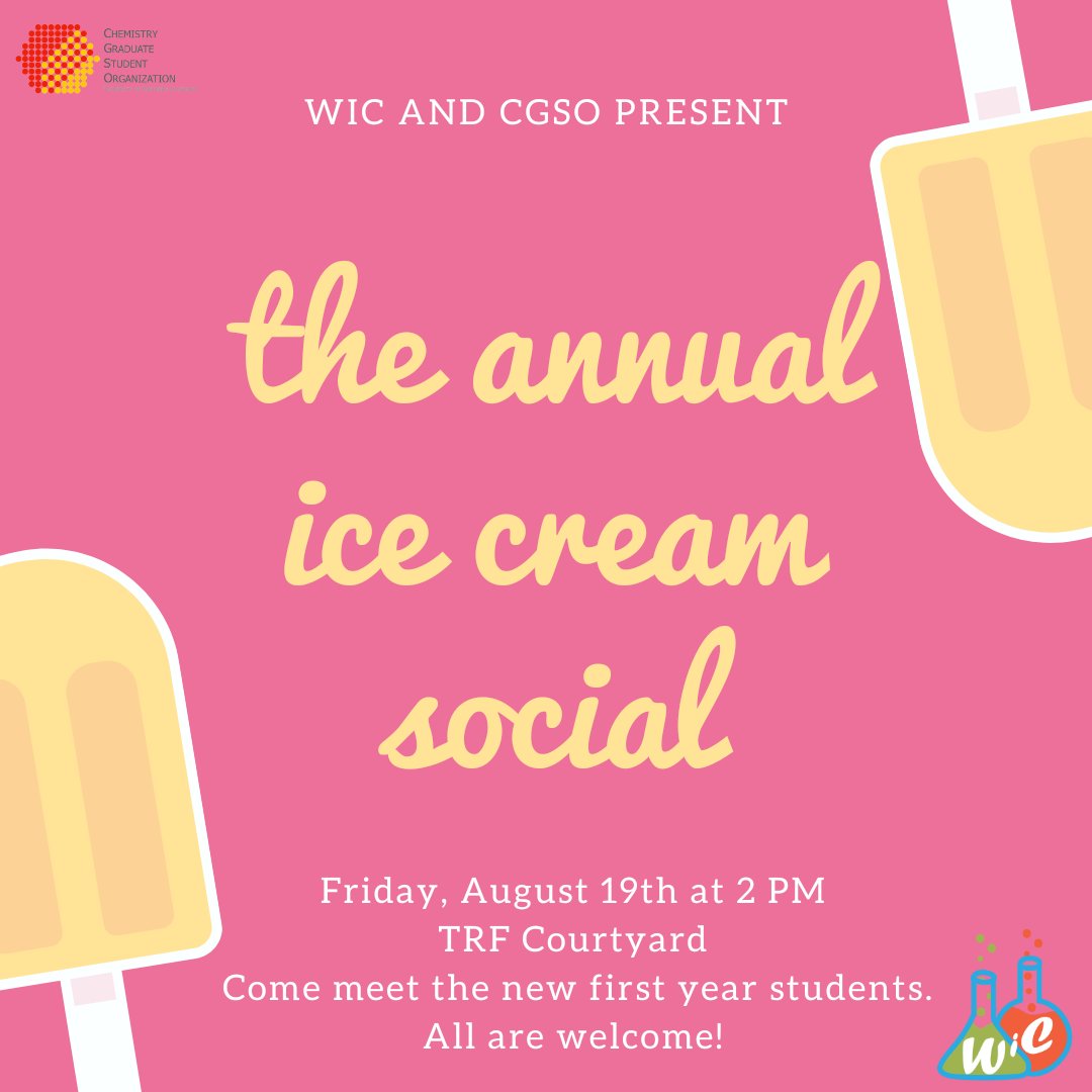 Join us tomorrow at 2 PM in the TRF courtyard to enjoy some sweet treats and get a chance to chat with the new first year cohort!