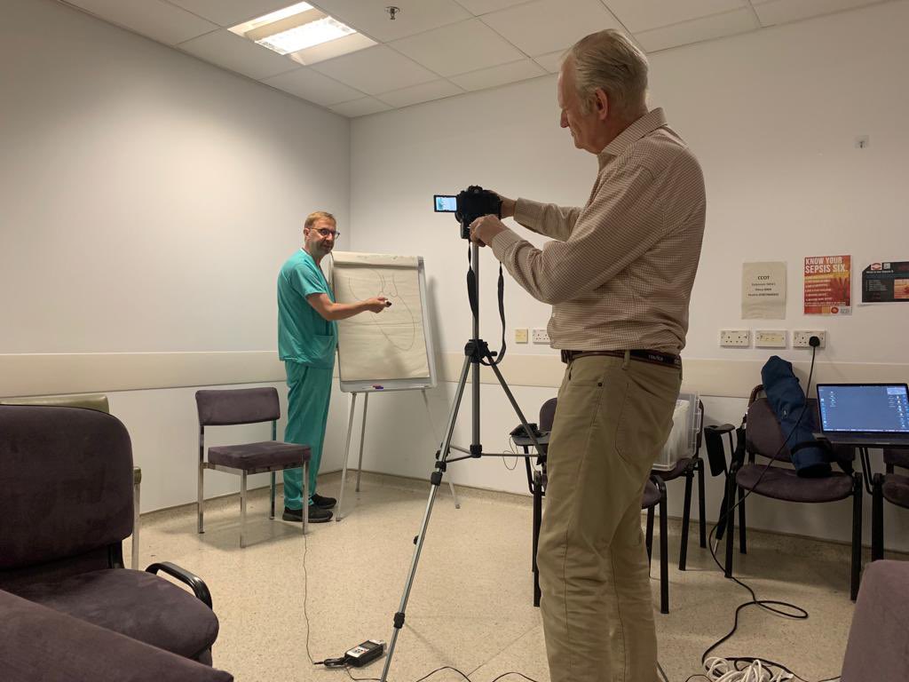 About to go live soon with Cardiac Surgery elective list remote monitoring. Filming our great Mr @AlexShipolini to support his patient journey with Digital education and Consent - exciting times! Final video coming soon! <a href="/NHSTransform/">Transforming health and care</a> #remotemonitoring;#VirtualWards