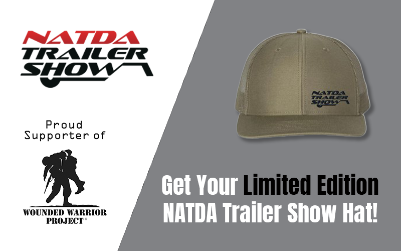NATDA4Trailers's tweet photo. Going to the NATDA Trailer Show? Pre-order your limited edition #NATDA Trailer Show hat for pick-up at the show! All proceeds benefit the @wwp 

👉 Pre-Order NOW 🛒https://t.co/z2iyMWAjnU

Orders are for pick-up at the show ONLY.  

#TheTrailerShow #WWP #NATDA https://t.co/zhjIUAPDVb