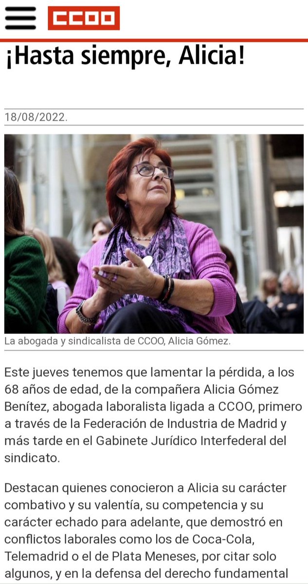 jcaahg's tweet photo. Un descanso y hasta que nos veamos compañera. DEP. Ánimo a su familia en este momento difícil para ellos.
@cocacolaenlucha https://t.co/PsqKckoXaU