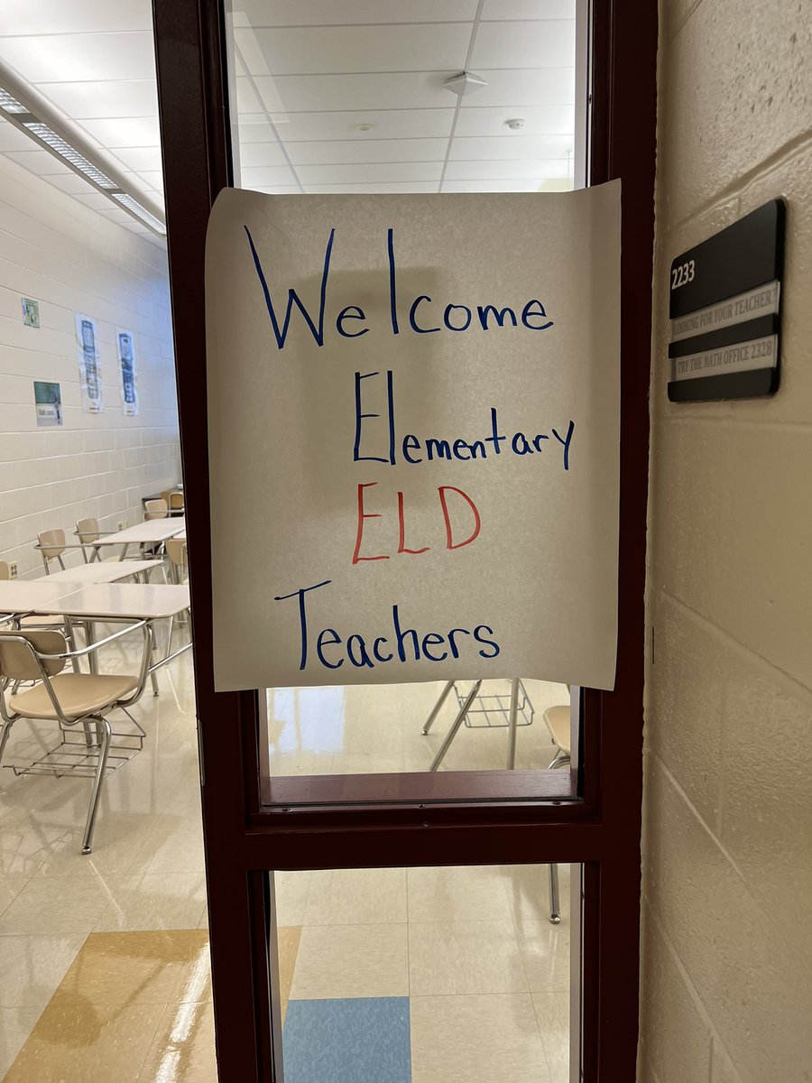 yared_mr's tweet photo. Welcoming our new Elementary ELD teachers! They are ready and fired up to do the work! #4bigideas #equityofopportunityandaccess #integrationofcontentandlanguage #functionalapproach #collaboration @mrsthewlett @TeachbiahG @NZVillavicencio @LaProfeBilingue @MCPSDELME https://t.co/rmtnXZiEDW