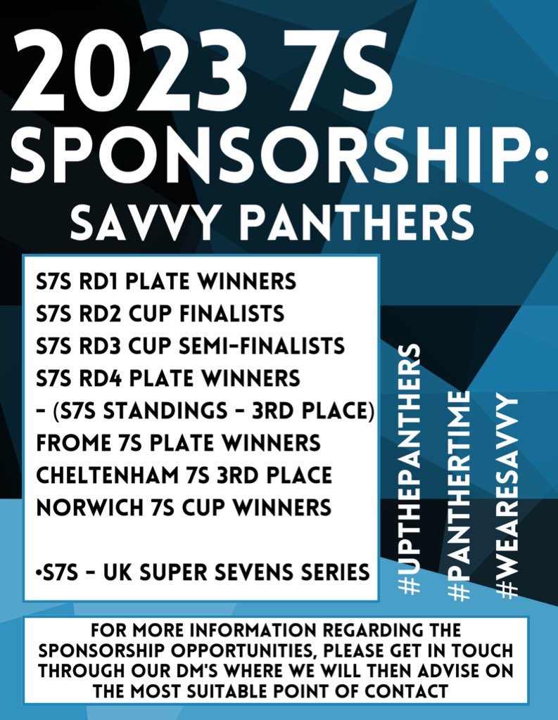 Sponsorship Opportunity! 

You can now get in touch with us to #sponsor our Elite Northern based Invitational Women’s team for the 2023 Season. 

Drop us a message if you’re interested, and we can direct you from there, with more information! 

#sponsor #sponsorship #rugby7s
